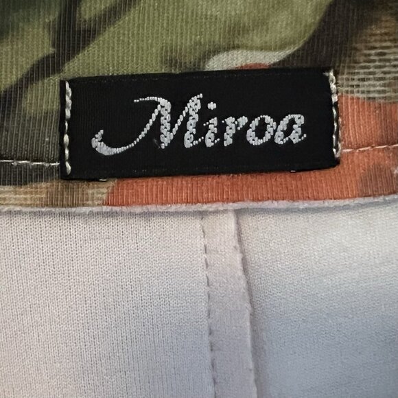 MIROA Women's blazer Small Size long sleeves Stretch Open Front Orange/Brown - Picture 3 of 9